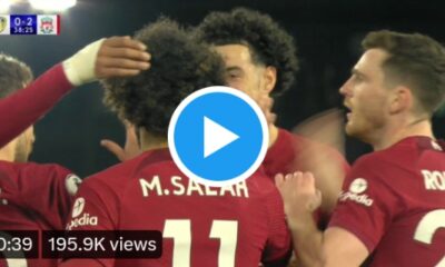 (Video) Watch: Mohamed Salah double Liverpool’s lead vs Leeds with clinical finish 9 Sportelo