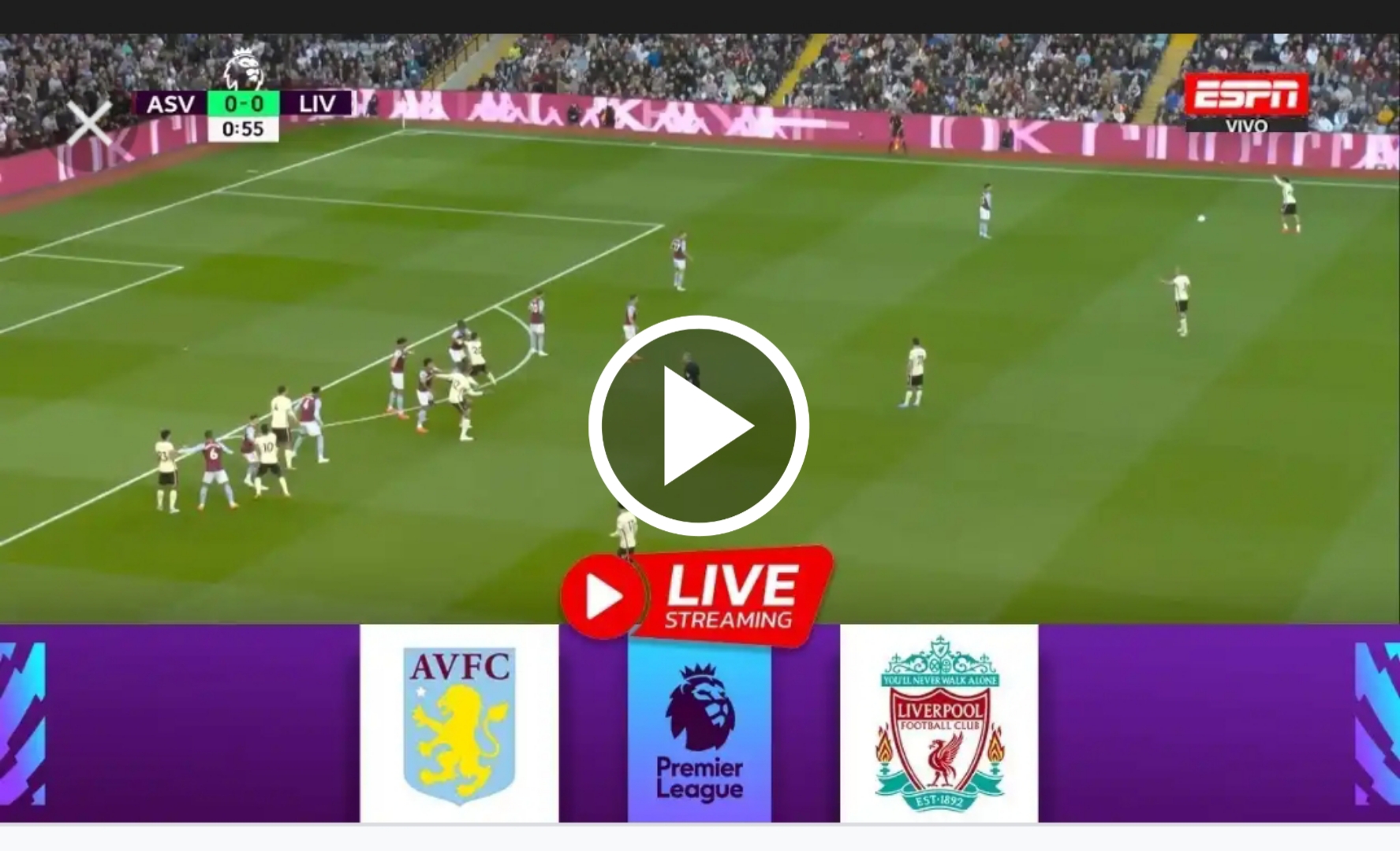 Live stream: Watch Liverpool vs Aston Villa Live | Premier League 1 Sportelo