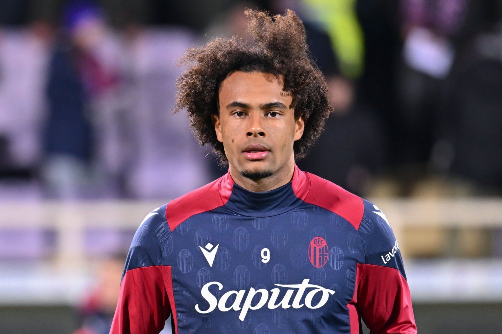 Bologna striker Joshua Zirkzee 